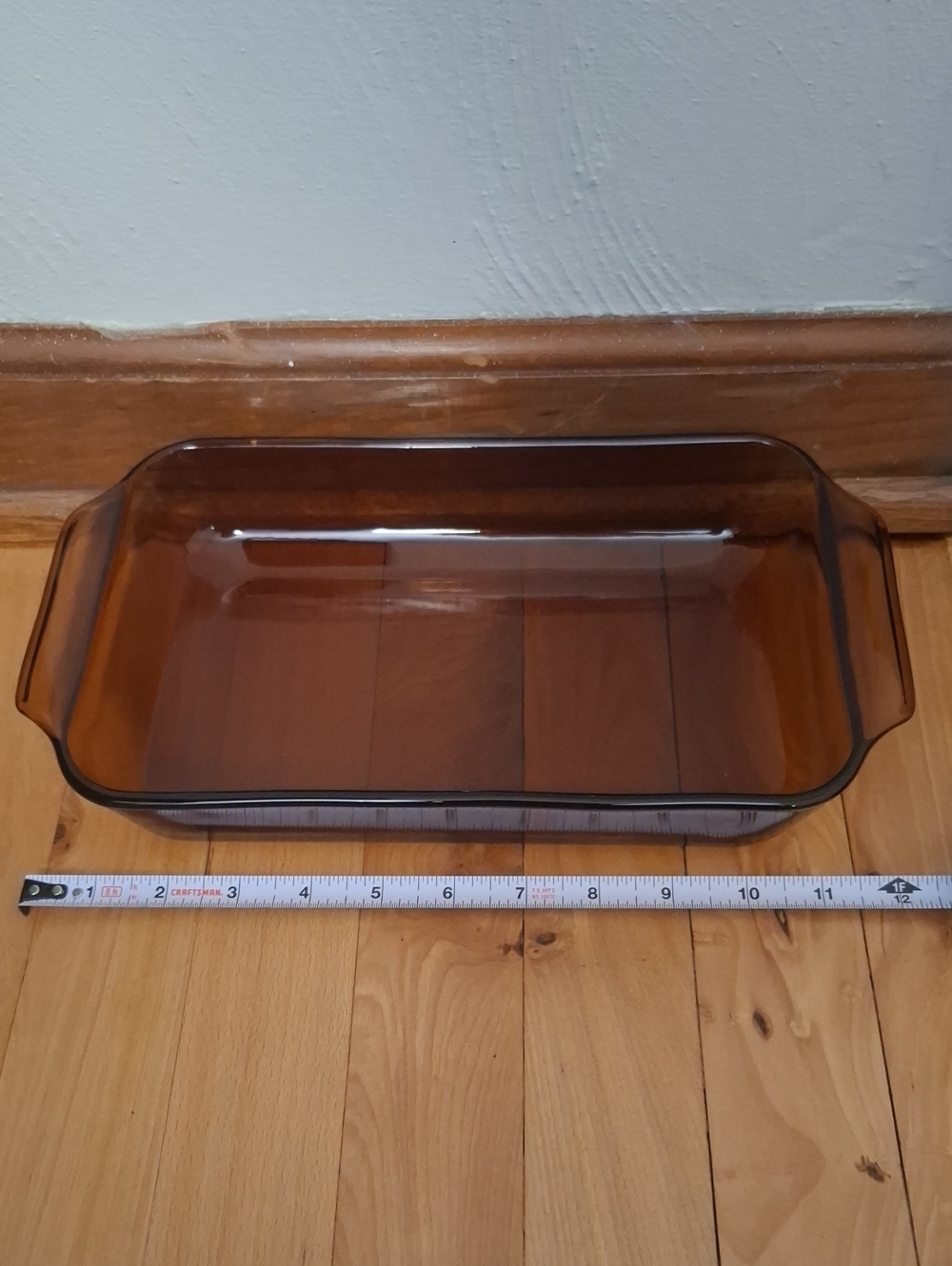 Anchor Hocking Amber Tempered Glass Baking Dish with Handles